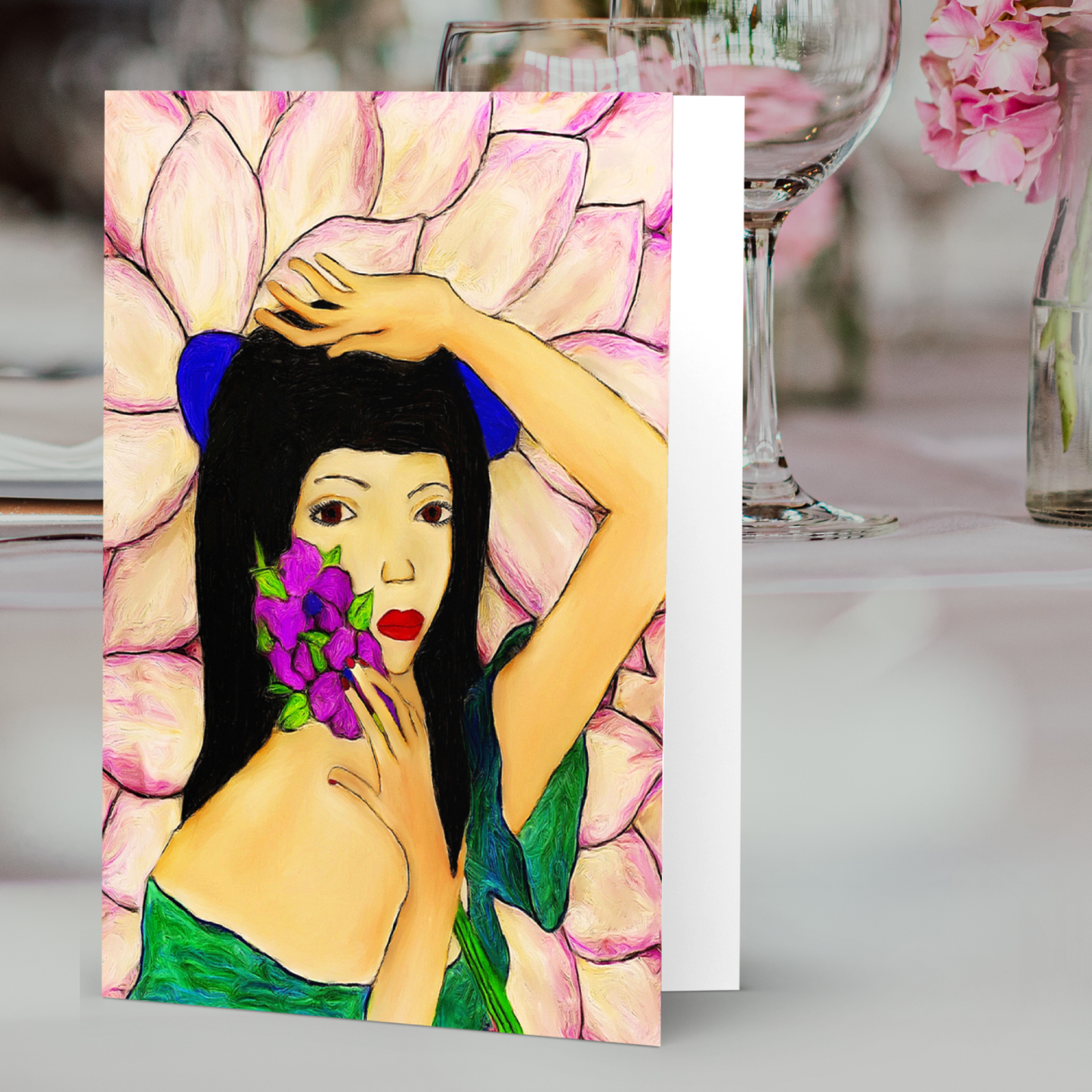 Card Title: Blooming Flower