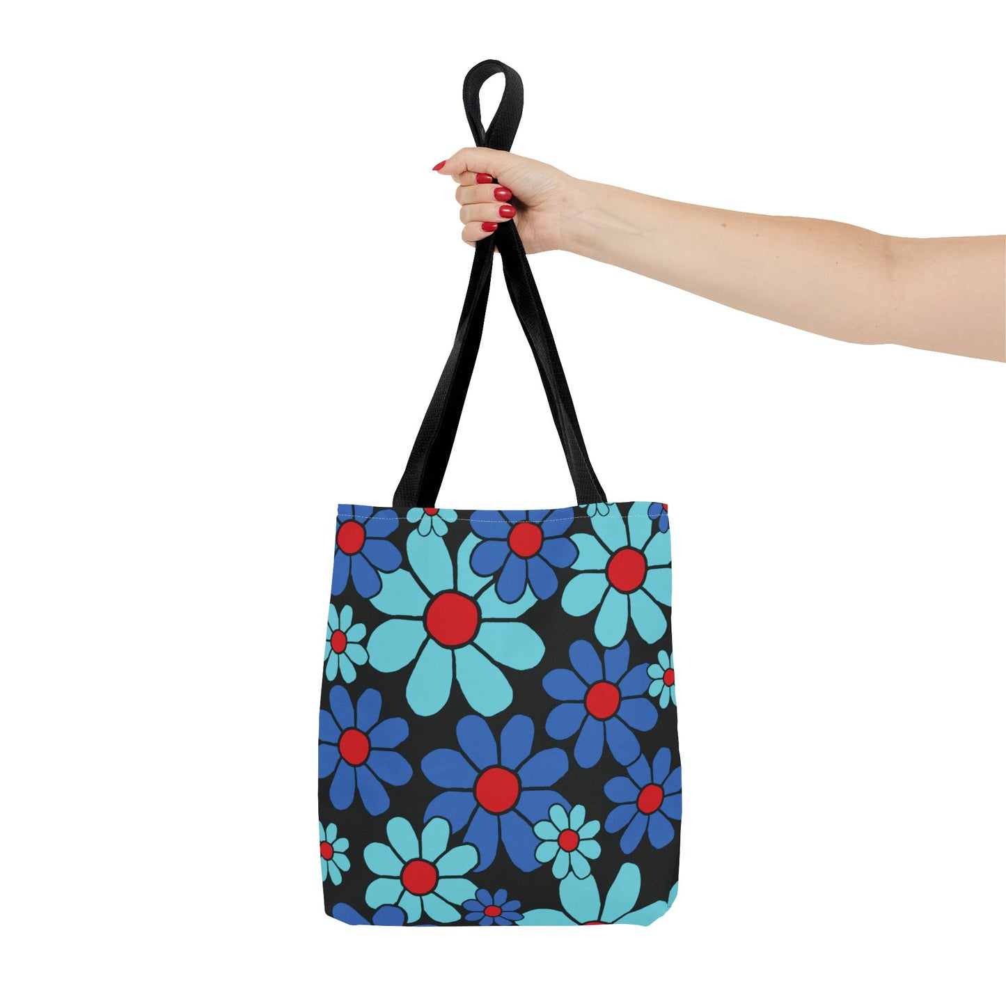 Tote Bag: Bloom Blue Red Flowers