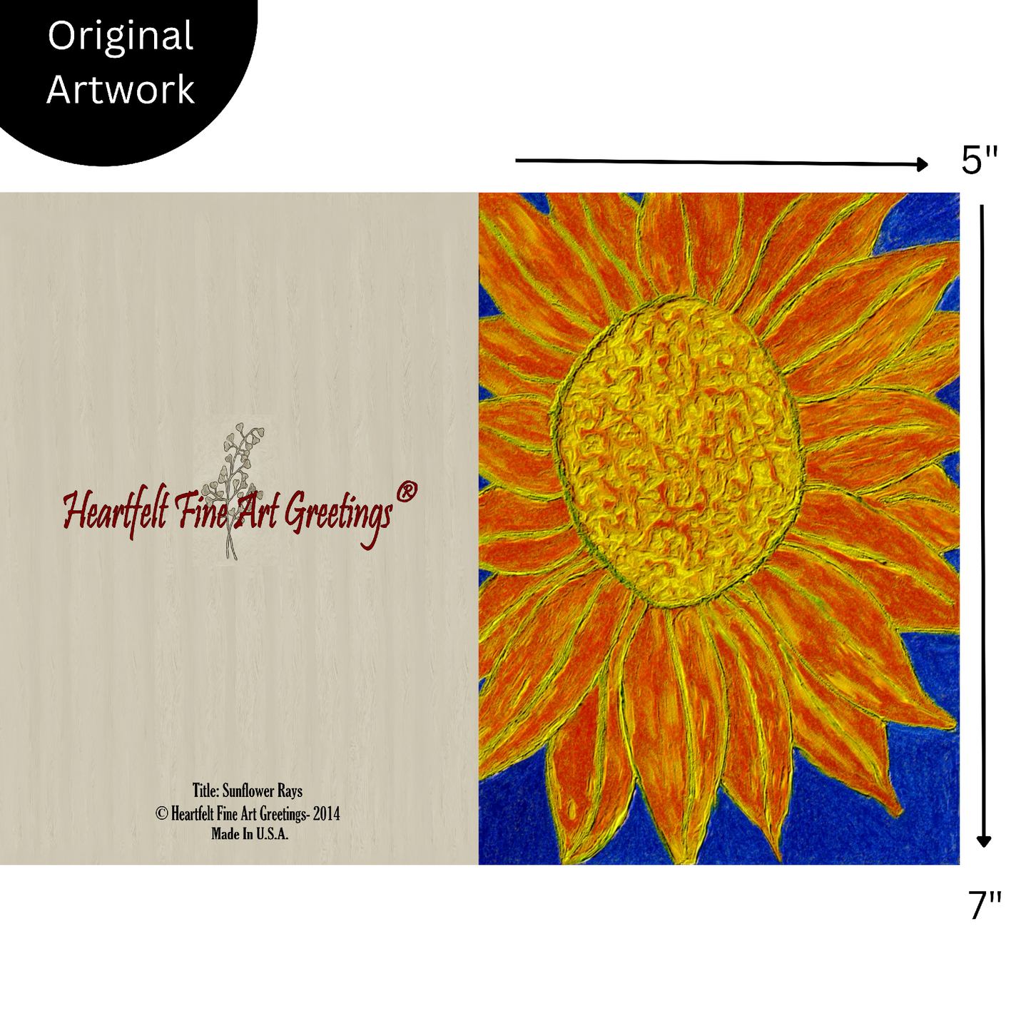 Card Title: Sunflower Rays