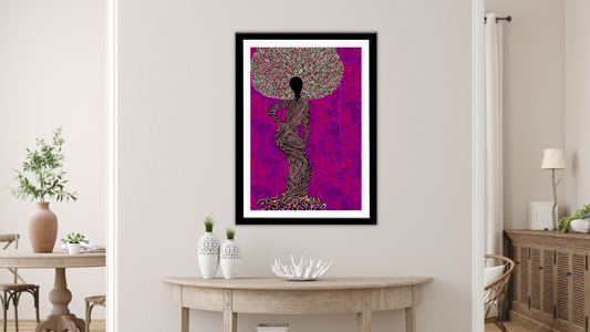 The Intrigue of Purple Figurative Art