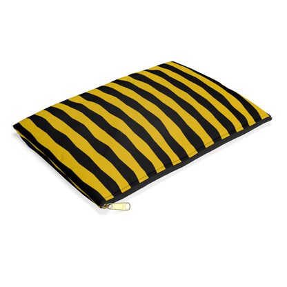 Zebra Bold Stripes Flat Pouch