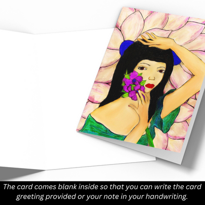 Card Title: Blooming Flower