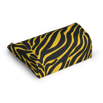 Zebra Inspired T-Bottom Pouch