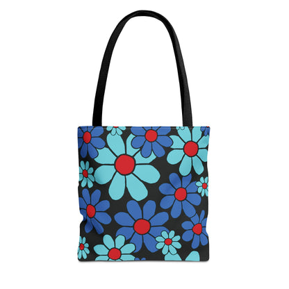 Tote Bag: Bloom Blue Red Flowers