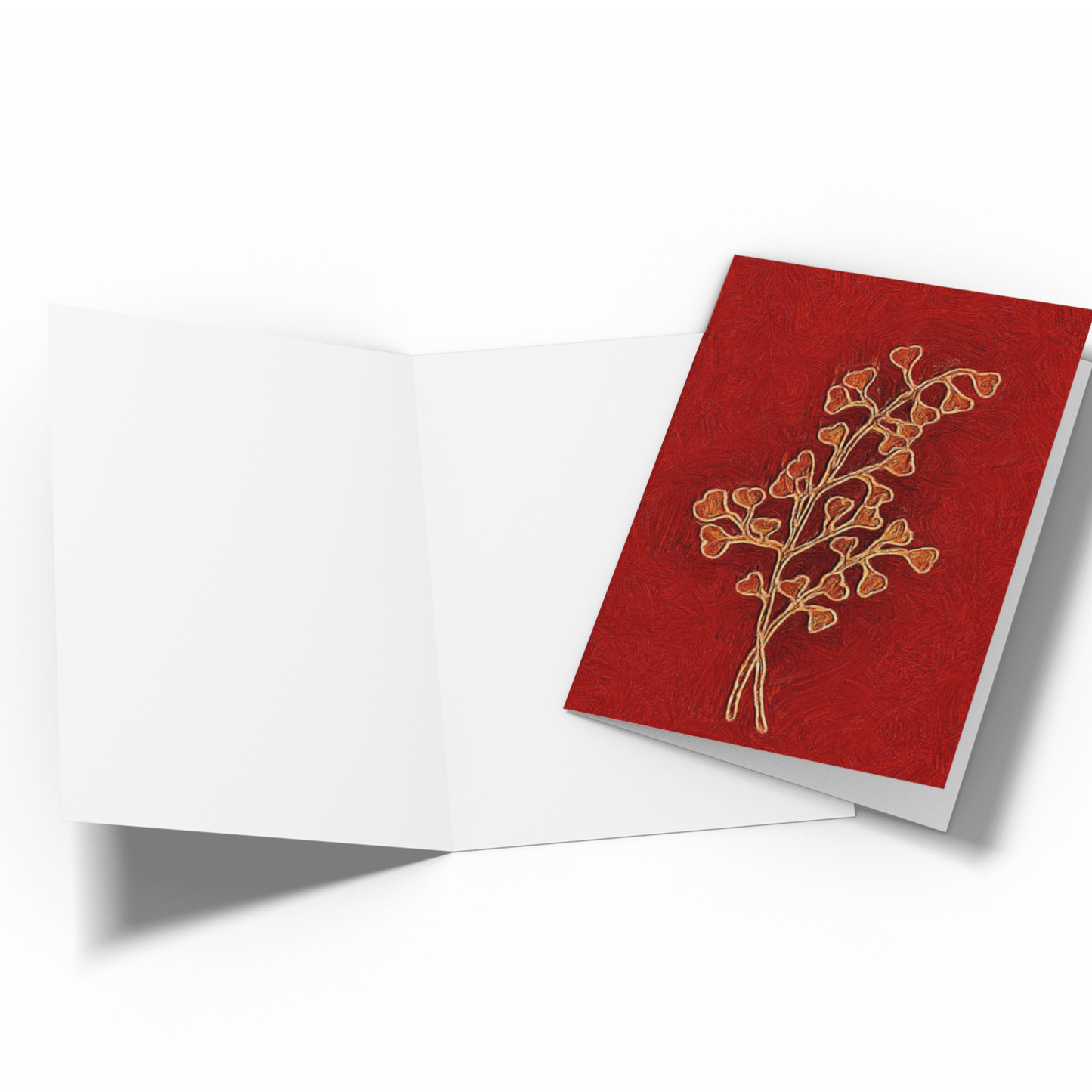 Card Title: Blooming Hearts