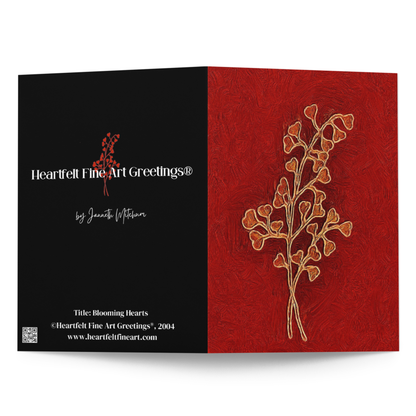 Card Title: Blooming Hearts
