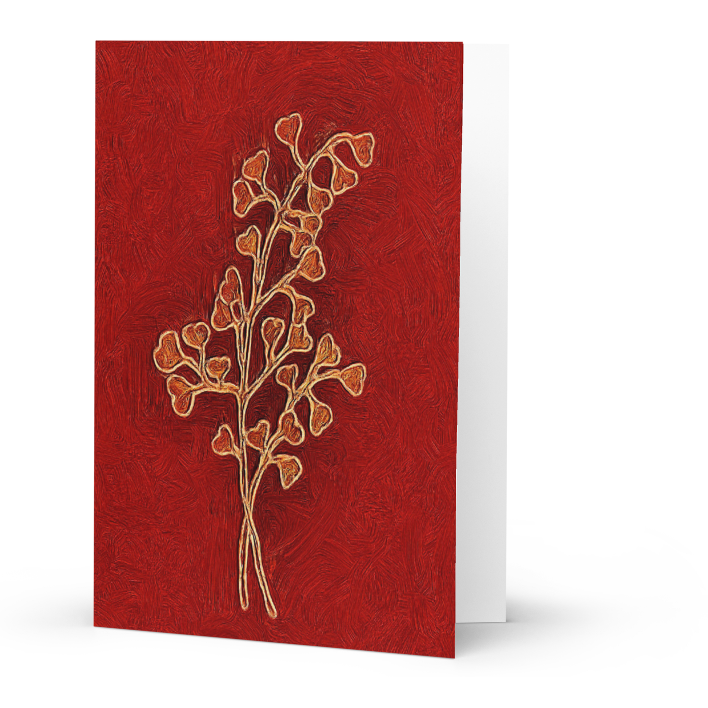 Card Title: Blooming Hearts