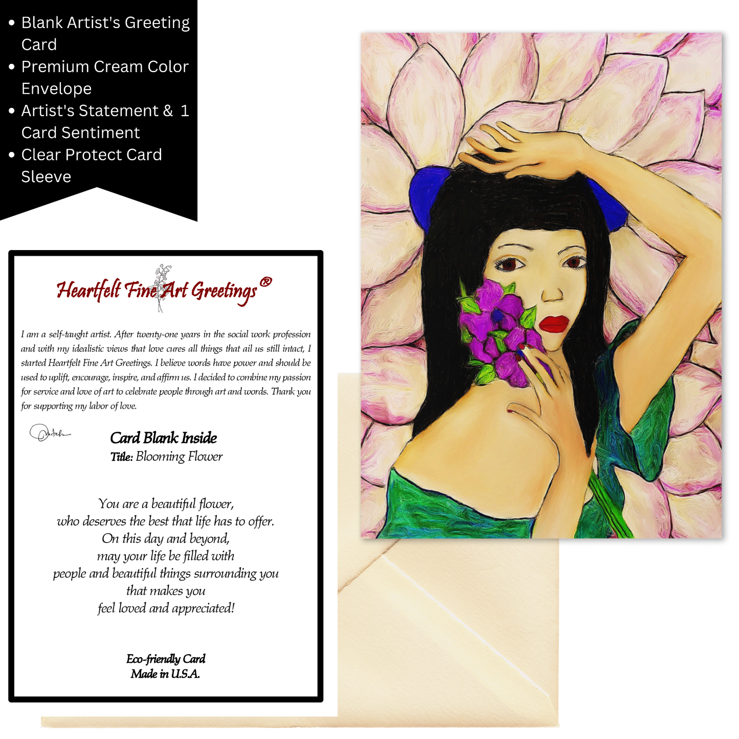 Card Title: Blooming Flower