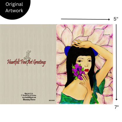 Card Title: Blooming Flower