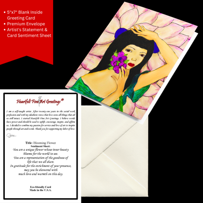 Card Title: Blooming Flower