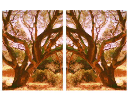 Wall Art: Bridge Tree Set