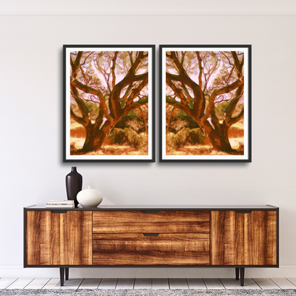 Wall Art: Bridge Tree Set