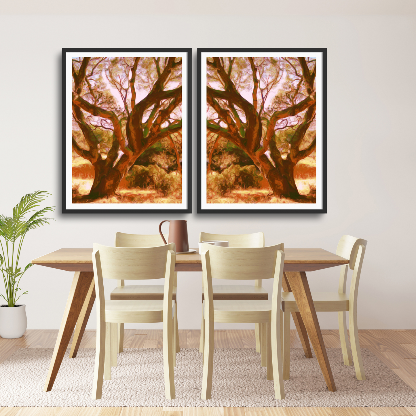 Wall Art: Bridge Tree Set
