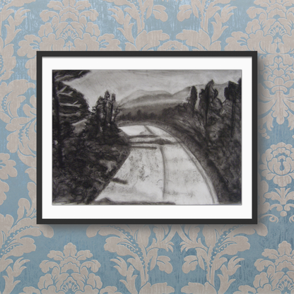 Wall Art: Charcoal Road