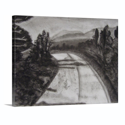 Wall Art: Charcoal Road