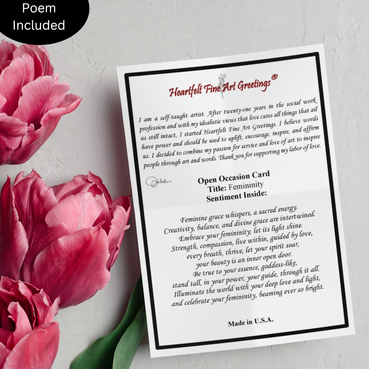 Card Title: Femininity