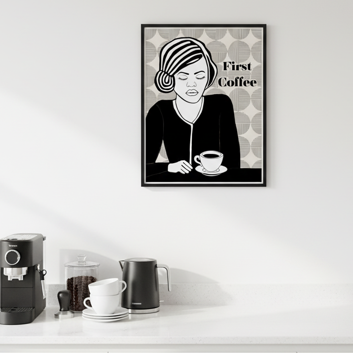 Wall Art: First Coffee