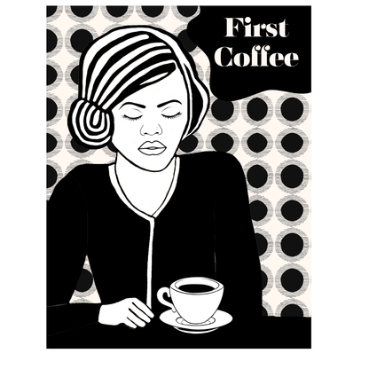 Wall Art: First Coffee