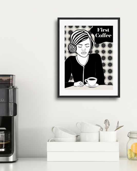 Wall Art: First Coffee #2