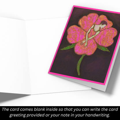 Card Title: Flower Lady Blush