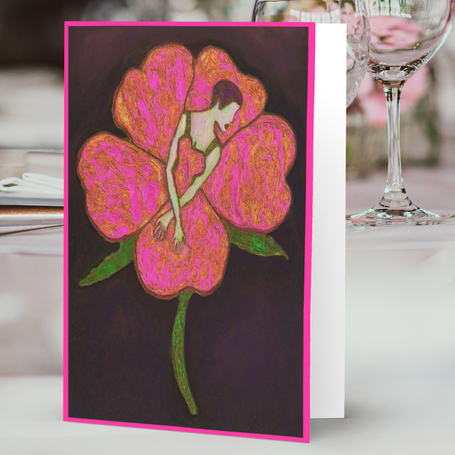 Card Title: Flower Lady Blush