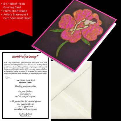 Card Title: Flower Lady Blush