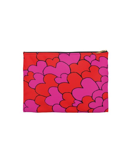 Hearts Flat Pouch