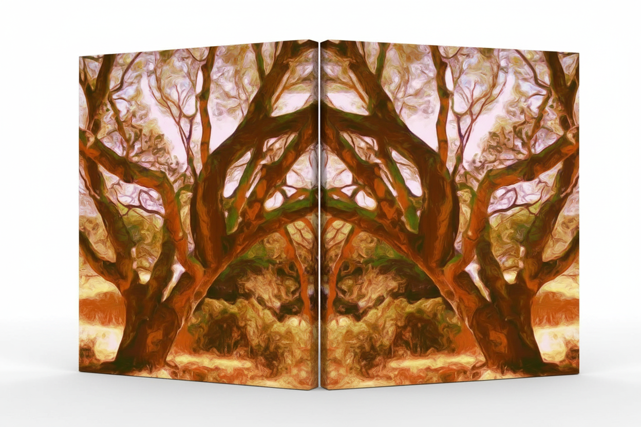 Wall Art: Bridge Tree Set