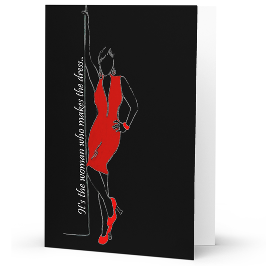 Card Title: That Red Dress
