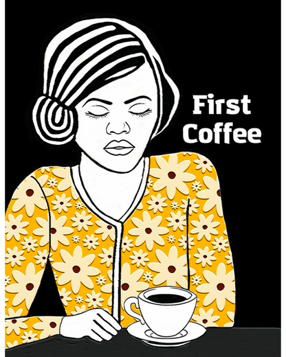 Wall Art: First Coffee