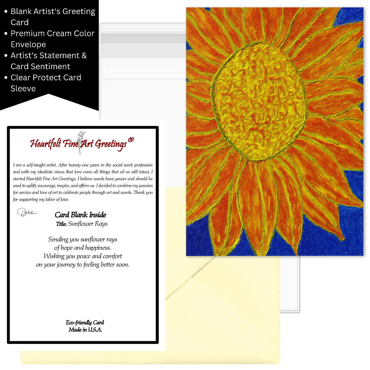 Card Title: Sunflower Rays