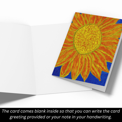 Card Title: Sunflower Rays