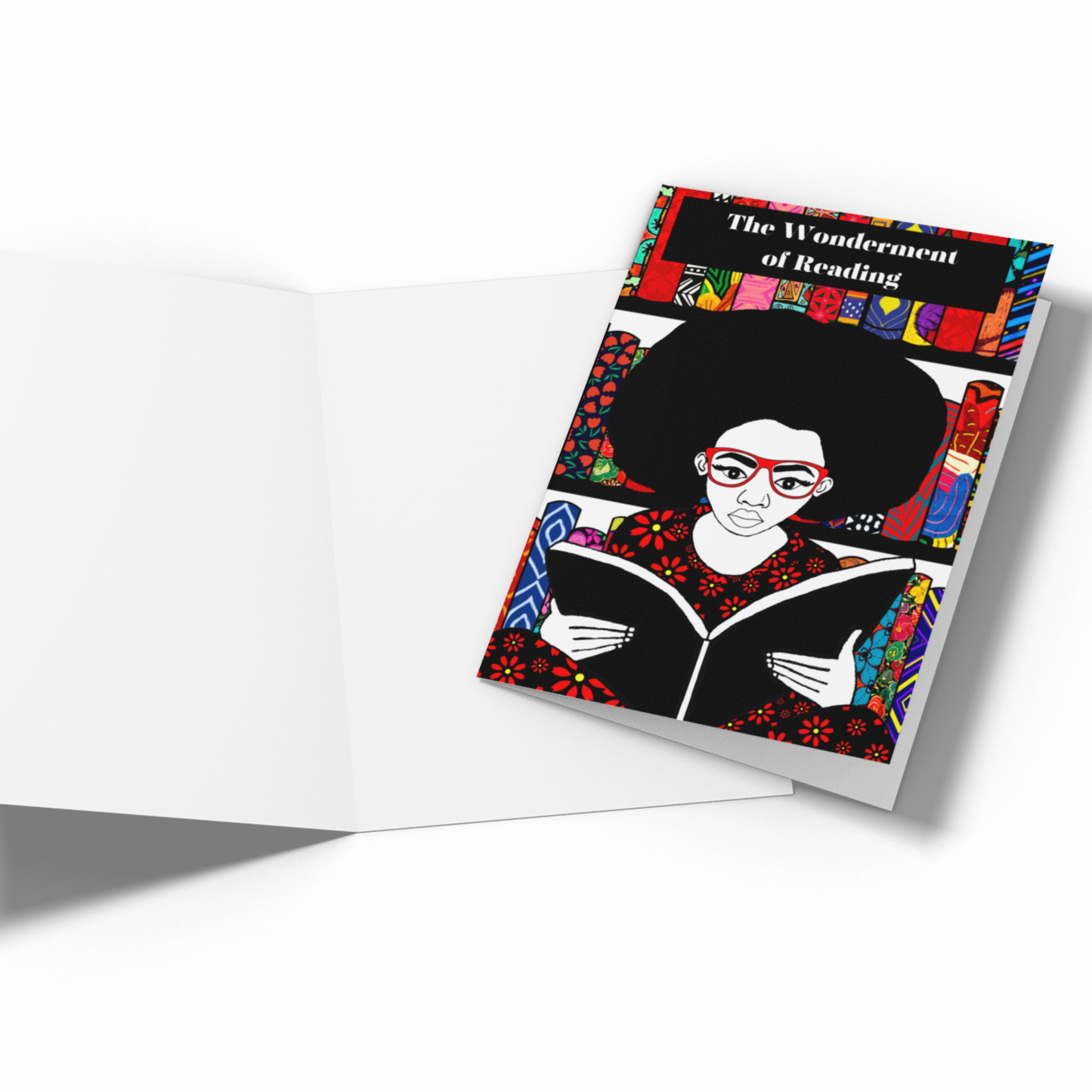 Card Title: The Wonderment of Reading