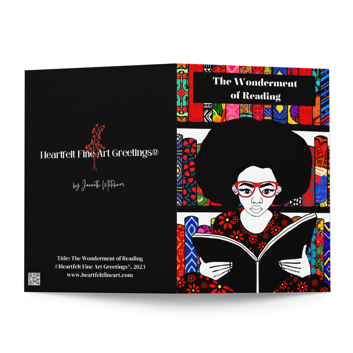 Card Title: The Wonderment of Reading