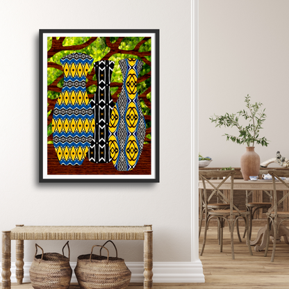 Wall Art: Tree Vases