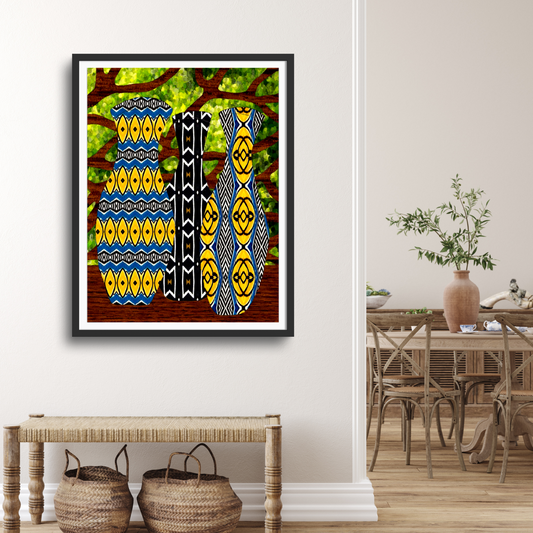 Wall Art: Tree Vases