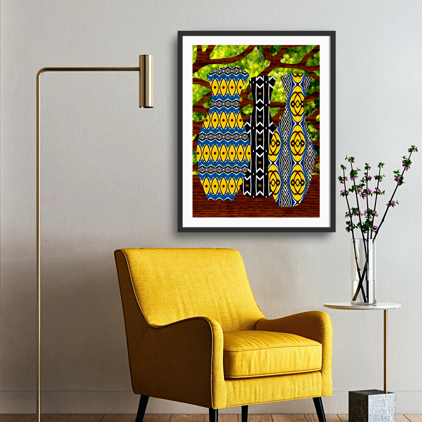 Wall Art: Tree Vases